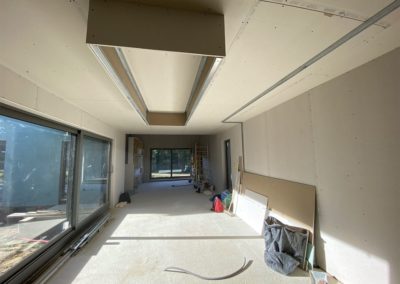 Création de retombée de plafond pour hotte
